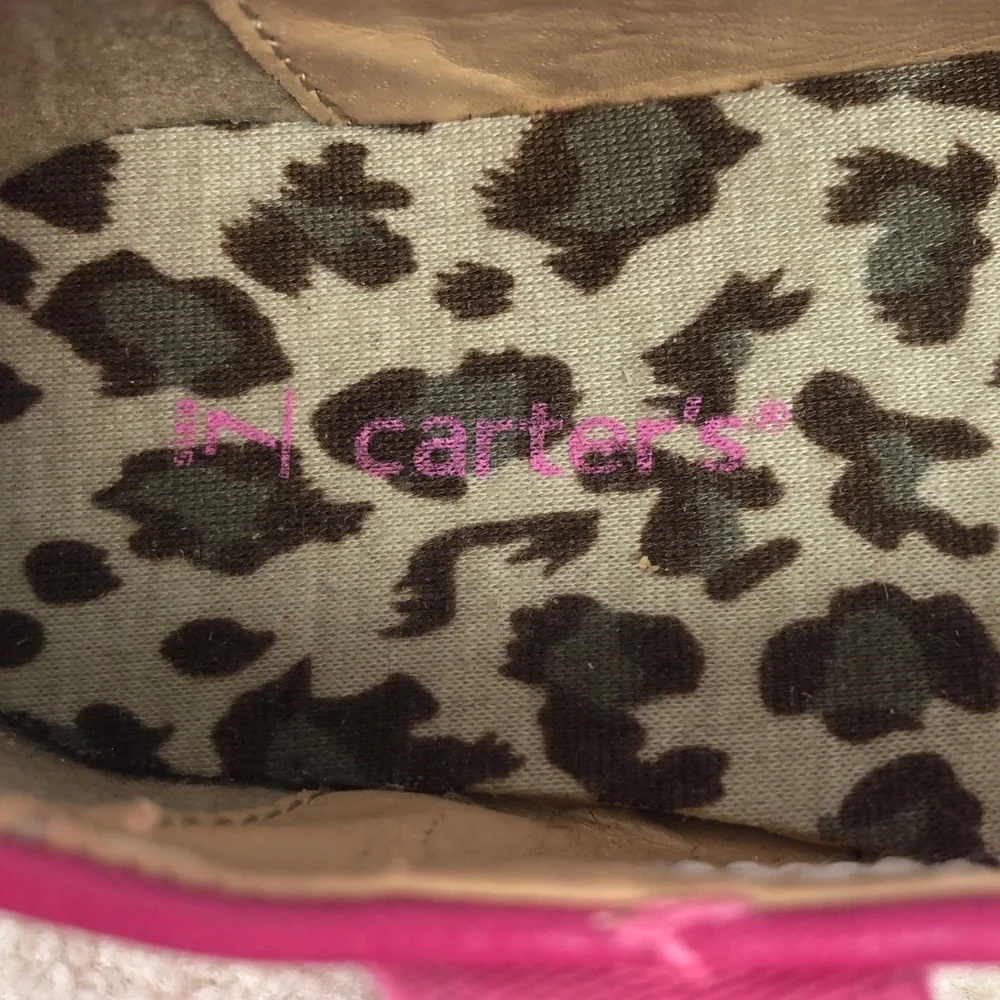 Carter Pink Faux Leather Mary Janes Sz 7